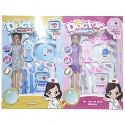 Set papusa cu accesorii doctor