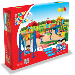 Joc de construit din plastic98 piese "Happy Park"