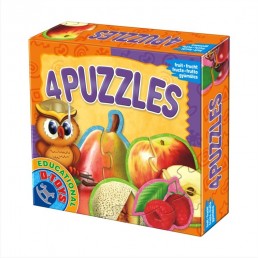 4 puzzle fructe
