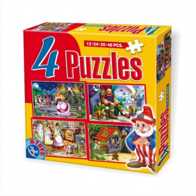 4 puzzle maxi cu basme