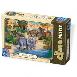 Puzzle 100 dinozauri