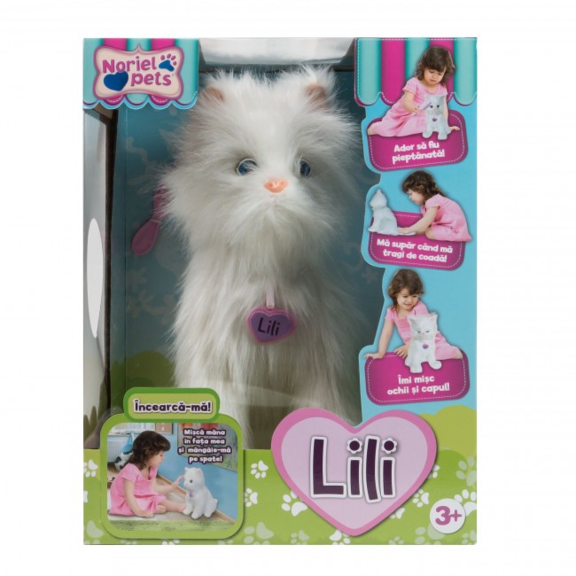 Jucarie de plus interactiva Noriel Pets - Pisicuta Lili