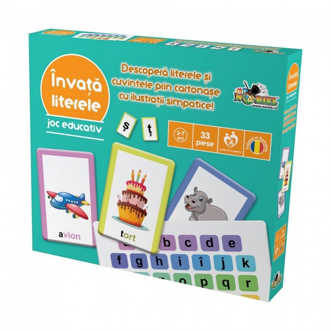 Joc educativ Noriel - Invata literele Joc educativ Noriel - Invata literele